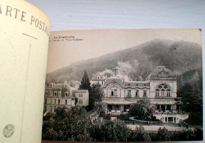 FRENCH PostCARD Book La Bourboule -12 CARDS-