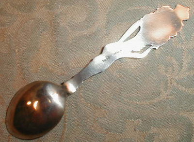 MONTREAL Souvenir STERLING Enamel - SPOON -