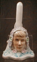 MAJOLICA Nouveau RING Holder MERMAID Head -