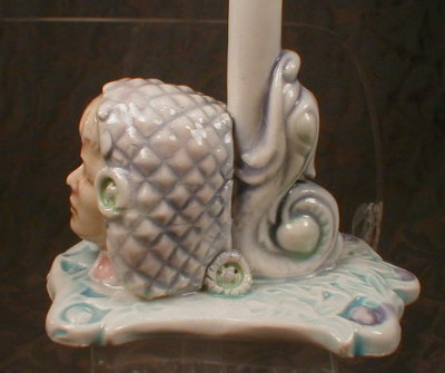 MAJOLICA Nouveau RING Holder MERMAID Head -