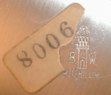 BUENILUM Aluminum ICE Bucket TILE Top VINTAGE -