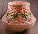 GLASS Basket SHADE Ceiling LAMP - Antique -