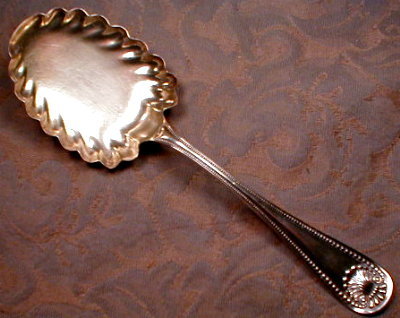 WHITING Sterling BEAD Berry SPOON Gold WASH