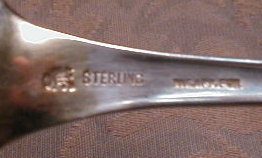 WHITING Sterling BEAD Berry SPOON Gold WASH
