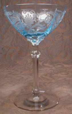 Fostoria VERSAILLES Blue - CHaMPaGNE Sherbet - (2)