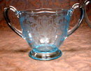 Fostoria VERSAILLES Blue Cream & Sugar -SET-