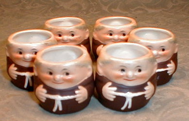Goebel FRIAR Tuck NAPKIN Rings - SeT of 6 -