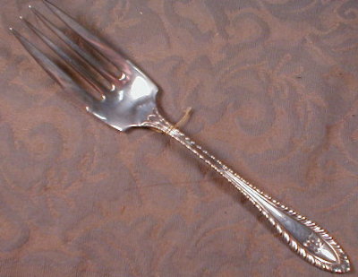 Towle GODROON Sterling SERVING Fork ANTIQUE -