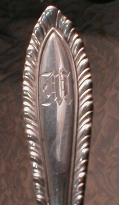 Towle GODROON Sterling SERVING Fork ANTIQUE -