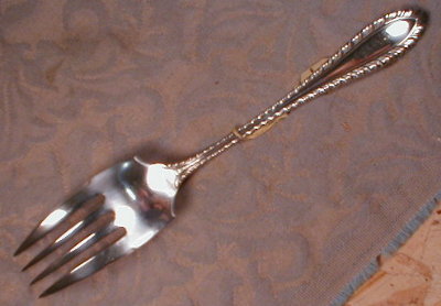 Towle GODROON Sterling SERVING Fork ANTIQUE -