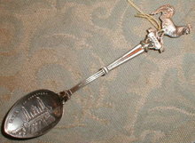 PARIS Souvenir SPOON Germany Silver ENAMEL -