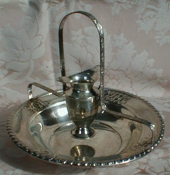 STERLING Hand WASHING Ewer+Bowl Rachtzah SEDER