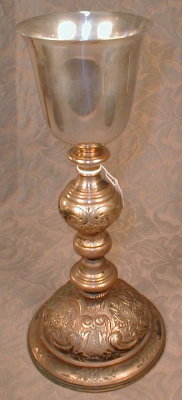 Communion CHALICE Chased Base -ANTIQUE-