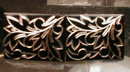 STERLING CuffLINKS Etched DamaSCENE - Vintage -
