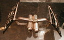 STERLING CuffLINKS Etched DamaSCENE - Vintage -