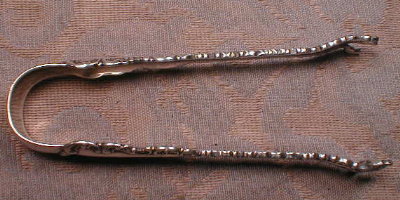 WHITING Louis XV Sterling SUGAR Tongs ANTIQUE-
