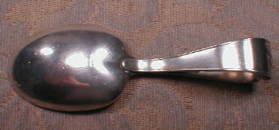 STERLING Baby Spoon ROSE Handle - ANTIQUE -