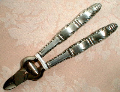 STERLING Cuticle SCISSORS Nail TRIMMERS Antique