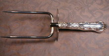 BIRKS Pompadour STERLING - Joint ROAST Fork -