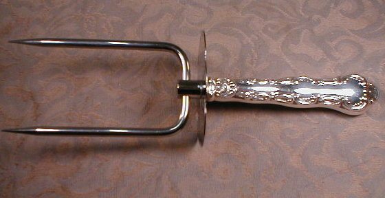 BIRKS Pompadour STERLING - Joint ROAST Fork -
