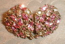 HOLLYCRAFT Necklace EARRINGS Set 1950 -VINTAGE-