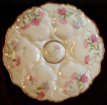 LIMOGES Oyster PLATE - Ahrenfeldt - ANTIQUE -