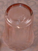 Pink FRUIT Tumblers -4- Hazel ATLAS Depression-