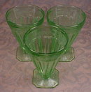 Green JEANETTE Adam FOOTED Tumblers -3-