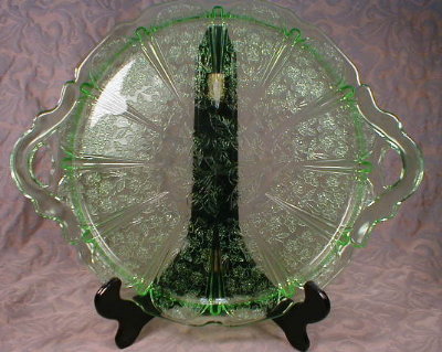 Cherry BLOSSOM Cake PLATE - Double HANDLE -