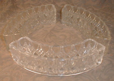 Val St Lambert FLOWER Arranger CENTERPIECE Set-