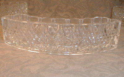 Val St Lambert FLOWER Arranger CENTERPIECE Set-