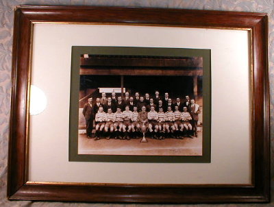 RUGBY Team PHOTO Framed - ANTIQUE -