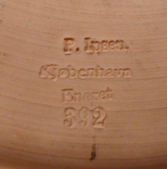 Peter IPSEN Plaque CLASSICAL Painted -DENMARK -