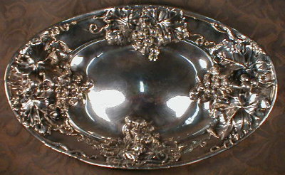 BIRKS Sterling BREAD Tray GRAPE Pattern ANTIQUE