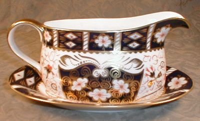 IMARI Royal CROWN Derby Gravy & UNDERplate -