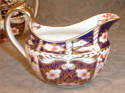 IMARI Royal CROWN Derby LARGE Creamer & Sugar -