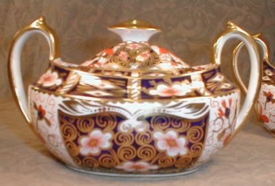 IMARI Royal CROWN Derby LARGE Creamer & Sugar -