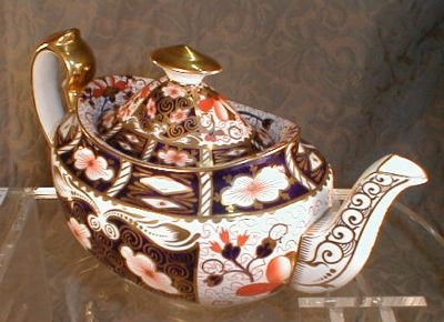 IMARI Royal CROWN Derby TEApot - LARGE , 2451 -