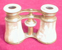 Opera GLASSES French MOTHER of Pearl -ANTIQUE-