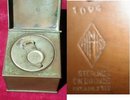HEINTZ InkWELL Letter RACK -Sterling on Bronze-
