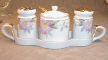 Noritake AZALEA Condiment SET 4 pcs -ANTIQUE-