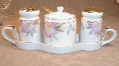 Noritake AZALEA Condiment SET 4 pcs -ANTIQUE-