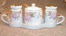 Noritake AZALEA Condiment SET 4 pcs -ANTIQUE-
