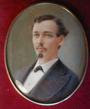 Portrait MINIATURES Prosdocimi COUPLE -Antique-