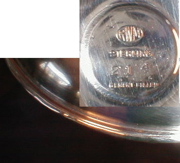 STERLING Silver VASE Hand Chased - RM Wood -