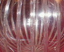 DECO Crystal PERFUME Bottle SILVER Top - ANTIQUE -