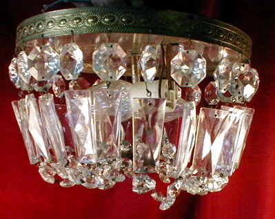 Crystal CEILING Fixture - VINTAGE -