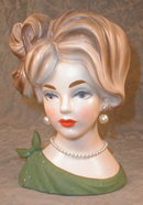 NAPCOware HEAD Vase C7294 -Earrings- VINTAGE -