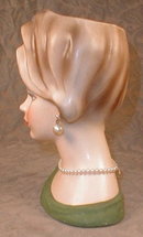 NAPCOware HEAD Vase C7294 -Earrings- VINTAGE -
