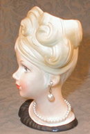 INARCO Head Vase E3662 BOW - Vintage -